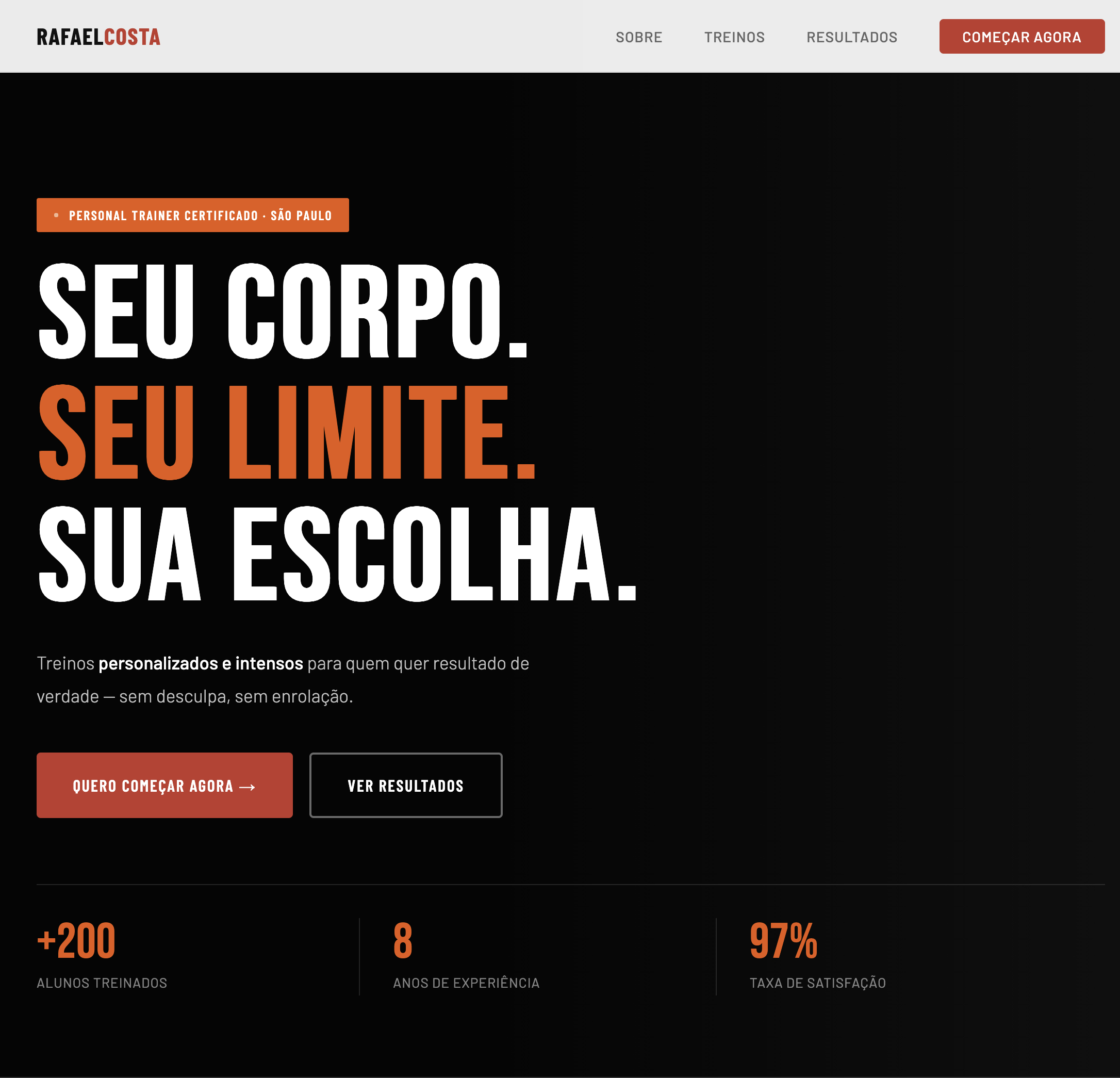 LP Personal Trainer — Rafael Costa
